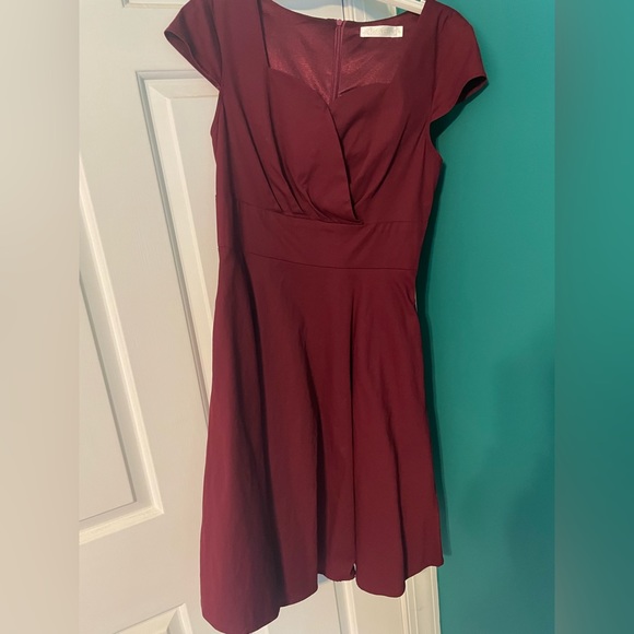 Hanpcier’s Women's Cap Sleeve 1950s Retro Vintage Cocktail Swing Dress - Picture 2 of 3